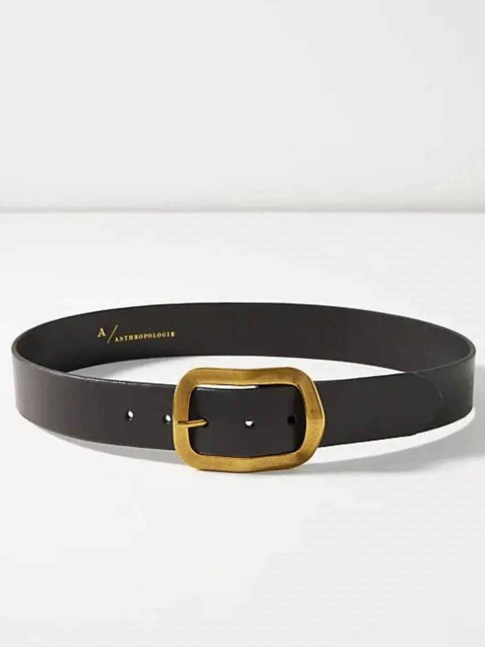 Anthropologie Square Buckle Leather Belt NWT